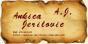 Ankica Jerilović vizit kartica